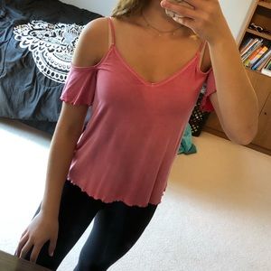 Shoulder slit tank top